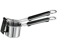 RÖSLE Presse-purée - En Acier Inoxydable 18/10 de Haute Qualité - Pour la préparation de purée de pommes de terre - Passe au Lave-vaisselle, Argenté/Noir