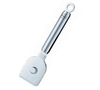RÖSLE Racloir pour surfaces de cuisson en vitrocéramique, pour nettoyage, acier inoxydable 18/10, vis de fixation réglable, lame remplaçable