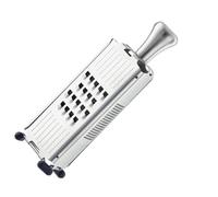 RÖSLE Râpe Multifonctions - Ustensile de Cuisine en Inox 18/10 - Mandoline Universelle à 3 Faces - Coque de Protection et Pieds en Silicone - Pour Légumes ou Fruits - 25 cm