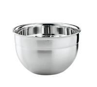 RÖSLE Saladier Haut - Saladier en inox 18/10 avec Bord Verseur - Pour la Préparation et la Conservation d'Aliments - Passe au lave-vaisselle, 24 cm, Argent