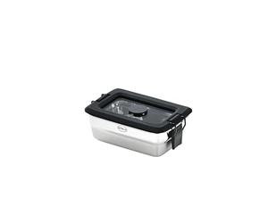 RÖSLE Set de collation Flexx 2GO 0,25 l avec couvercle en verre | Ensemble compact en acier inoxydable avec couvercle en verre et clips, idéal pour garder au frais, transporter et stocker de