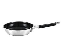 RÖSLE SILENCE PRO CeraPlus poêle à frire, Antiadhésive & Robuste - Ø 24 cm, Résistance à la chaleur jusqu'à 260 °C, vitrification céramique, argent, acier inoxydable 18/10, lavable au lave-vaisselle