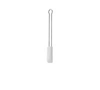 Rösle Spatule lèche-plat silicone résistant 20 cm blanche, inox 18/10, -30° à +200°C, lave-vaisselle