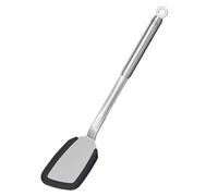 Rösle Spatule siliconée – manche rond, bord silicone, inox 18/10, lave-vaisselle