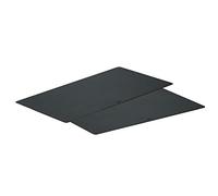 RÖSLE Tapis de découper de haute qualité pour la cuisine à usage universel, set de 2, PP polypropylène noir, hygiénique, lavable au lave-vaisselle
