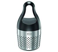 RÖSLE Œuf Aromatique - Infuseur Thé et Herbes Aromatiques - En Acier Inoxydable 18/10 avec Poignée - Pour Faire Mijoter Herbes et Épices - Passe au Lave-vaisselle, Argenté/Noir