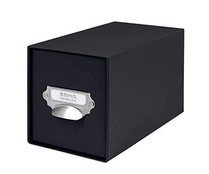 Rössler 1327452700 Module de classement CD Noir (Import Allemagne) | Organiseur avec tiroir pour CD, accessoires, fournitures de bureau et petits objets du quotidien