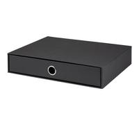 Rössler 1524452700 - S.O.H.O. Boîte à tiroirs pour DIN A4, avec trou de poignée, noir, 343 x 250 x 65 mm, 1 pièce
