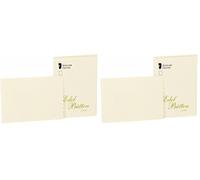 Rössler - Böcke, cartes et enveloppes Cartes simples A6 a6 ivoire (Lot de 2)