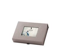 Rössler Papier 14573200491 - Boîte à photos avec passe-partout, pour photos 13 x 18 cm, taupe, 203 x 45 x 147 mm, 1 pièce