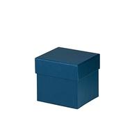Rössler - Boîte cadeau avec couvercle 105 x 105 x 105 mm Bleu marine | Boîte cadeau avec couvercle pour petits cadeaux, bijoux, bons d'achat et souvenirs