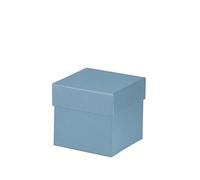 Rössler - Boîte cadeau avec couvercle 105 x 105 x 105 mm Denim | Boîte cadeau avec couvercle pour petits cadeaux, bijoux, bons d'achat et souvenirs