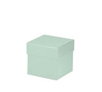 Rössler - Boîte cadeau avec couvercle 105 x 105 x 105 mm Menthe | Boîte cadeau avec couvercle pour petits cadeaux, bijoux, bons d'achat et souvenirs
