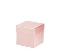 Rössler - Boîte cadeau avec couvercle 105 x 105 x 105 mm Poudre | Boîte cadeau avec couvercle pour petits cadeaux, bijoux, bons d'achat et souvenirs
