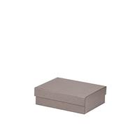 Rössler - Boîte cadeau avec couvercle 140 x 190 x 60 mm Taupe | Boîte cadeau avec couvercle pour cadeaux, présentations, bons d'achat et emballages décoratifs
