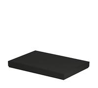 Rössler - Boîte cadeau DIN A4 225 x 325 x 30 mm Noir | Boîte cadeau avec couvercle pour cadeaux, bons d'achat, documents et rangement