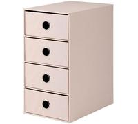 Rössler - Boîte De Classement 4 Tiroirs Carton Rose Poudré 250 X 175 X 320 Mm - Rose