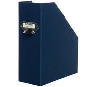 Rössler - Boîte Porte-Revues Petite Étiquette Bleu Marine A4 - Bleu