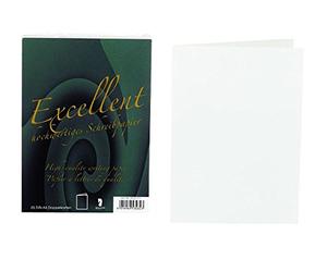 Rössler - Cartes Excellent, 20 cartes pliables A6, blanc