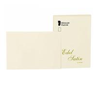 Rössler Edel Papier à lettre satiné Cartes A6 ivory ivoire