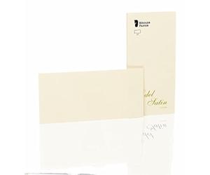 Rössler Edel Papier à lettre satiné Cartes format DIN long ivory ivoire