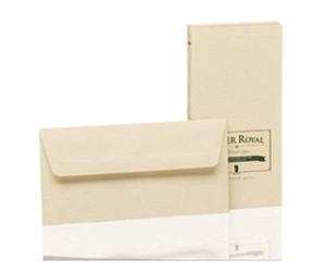 Rössler Lot d'enveloppes doublées DL Royal Laid - Chamois (Lot de 20)