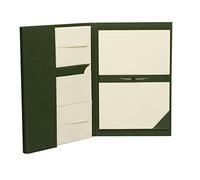 Rössler Papier 1024831008 - Paper Royal - Chemise à papier à lettres DIN A4/DL, 25/25, vert/chamois côtelé