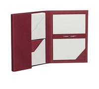 Rössler Papier 1026831170 - Paper Royal - Chemise pour papier à lettres DIN A5/C6, 15/15, bordeaux/gris glacé nervuré