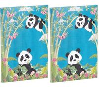 Rössler Papier 11701330000 - Pack de Papier à Lettres « Panda », 165x235 & 90x177 mm, 10 Feuilles & 10 enveloppes (Lot de 2)