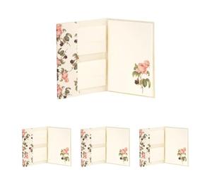 Rössler Papier 1173524000 - Pack de papier à lettres "Motif de roses", 185 x 250 mm, 10 feuilles & 10 enveloppes (Lot de 4)