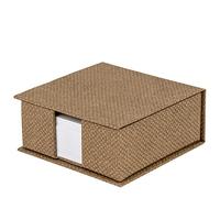 Rössler Papier 1312452600 - S.O.H.O. Boîte à fiches, dimensions : 11 x 11 cm, Special Line Hazelnut, 1 pièce