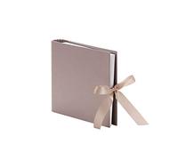 Rössler Papier 13161147496 - Cahier de photos avec nœud, 230 x 210 mm, 2 anneaux, 50 pages, taupe, 1 pièce