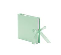 Rössler Papier 13161147656 - Cahier de photos avec noeud, 230 x 210 mm, 2 anneaux, 50 pages, Menthe, 1 pièce