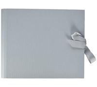 Rössler Papier 13161157006 - Cahier de photos avec noeud, 230 x 210 mm, 2 anneaux, 50 pages, gris, 1 pièce