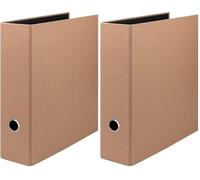 Rössler Papier 1317452620 - S.O.H.O. Classeur DIN A4 avec mécanisme à levier, largeur de dos 85 mm, kraft, 1 pièce (Lot de 2)