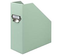 Rössler Papier 1318452651 - S.O.H.O. Porte-revues pour DIN A4, avec poignée et étiquette inscriptible, 11,5 x 26 x 31,5 cm, Menthe, 1 pièce