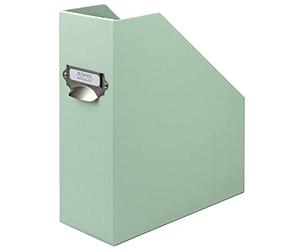 Rössler Papier 1318452651 - S.O.H.O. Porte-revues pour DIN A4, avec poignée et étiquette inscriptible, 11,5 x 26 x 31,5 cm, Menthe, 1 pièce