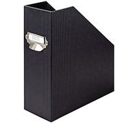 Rössler Papier 1318452701 - S.O.H.O. Porte-revues pour DIN A4, avec poignée et étiquette inscriptible, 11,5 x 26 x 31,5 cm, noir, 1 pièce