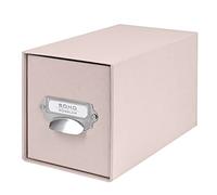 Rössler Papier 1327452580 - S.O.H.O. Boîte de rangement à tiroirs pour CD, avec étiquette inscriptible et poignée, Powder, 1 pièce