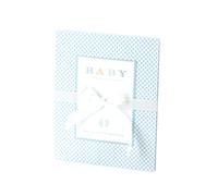 Rössler Papier 13301930000 - Leporello Baby Boy, pages blanches, bleu clair, 150 x 190 mm, naissance et baptême, 1 pièce