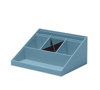 Rössler Papier 1336452150 - Organiseur de bureau SOHO Denim, 25,6 x 11,6 x 20,6 cm, Système de rangement pour le bureau et la maison
