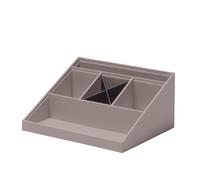 Rössler Papier 1336452490 - Organiseur de bureau SOHO Taupe, 25,6 x 11,6 x 20,6 cm, Système de rangement pour le bureau et la maison