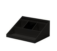 Rössler Papier 1336452700 - Organiseur de bureau SOHO noir, 25,6 x 11,6 x 20,6 cm, Système de rangement pour le bureau et la maison