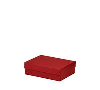 Rössler Papier 13401453365 - Boxline Carton rectangulaire, 140 x 190 x 60 mm, Rouge, 1 pièce