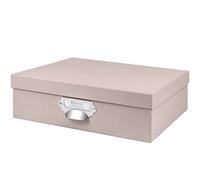 Rössler Papier 1343452580 - S.O.H.O. Boîte de rangement avec poignée et étiquette à insérer inscriptible, Powder, 337 x 105 x 225 mm, 1 pièce, Poudre