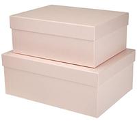 Rössler Papier 13491453580 - S.O.H.O. Boxline 2 cartons, rectangulaire, Powder