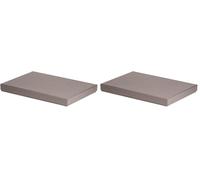 Rössler Papier 13521453490 - Boxline Carton rectangulaire, adapté au format A4, Taupe, 1 pièce (Lot de 2)