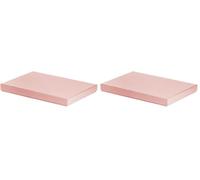 Rössler Papier 13521453580 - Boxline Carton rectangulaire, convient pour DIN A4, Powder, 1 pièce (Lot de 2)