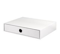 Rössler Papier 1524452090 - S.O.H.O. Boîte à tiroirs pour DIN A4, avec trou de poignée, special edition white, 343 x 250 x 65 mm, 1 pièce