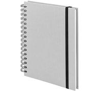 Rössler Papier 1875452171 - S.O.H.O. Carnet Wire-O avec élastique, DIN A5, 21,8 x 15,5 x 2 cm, 80 feuilles, Stone, 1 pièce